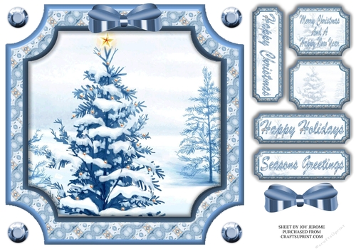 JJ BLUE CHRISTMAS 2 8X8