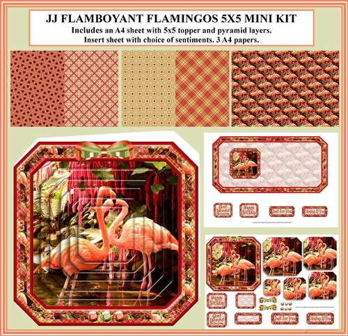  JJ FLAMBOYANT FLAMINGOS 5X5 KIT