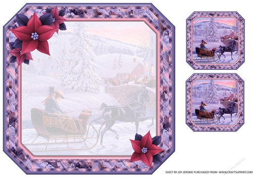 JJ JINGLE ALL THE WAY 8X8 INSERT BLANK