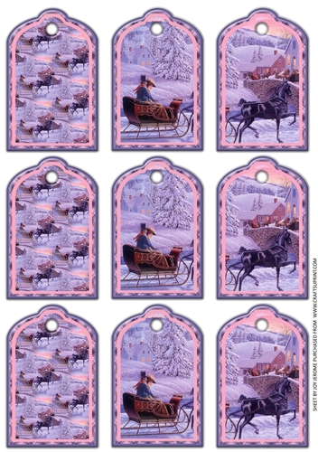 JJ JINGLE ALL THE WAY 9 LARGE GIFT TAGS