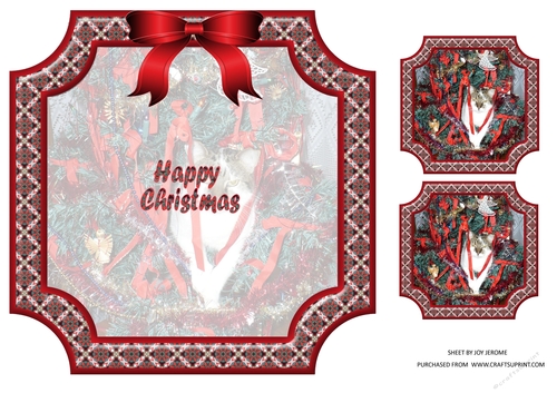  JJ PETS LOVE CHRISTMAS TOO WHERE IS THE TURKEY 8x8 INSERT HAPPY CHRISTMAS