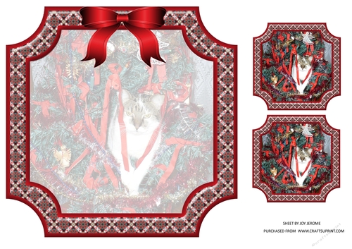 JJ PETS LOVE CHRISTMAS TOO WHERE IS THE TURKEY 8x8 INSERT BLANK