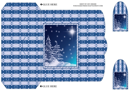 JJ BLUE CHRISTMAS 1 MONEY WALLET
