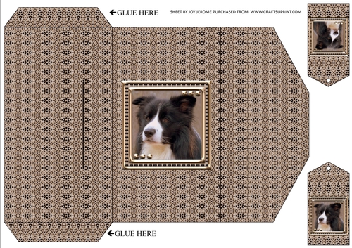 JJ LOVE MY DOG BORDER COLLIE MONEY WALLET