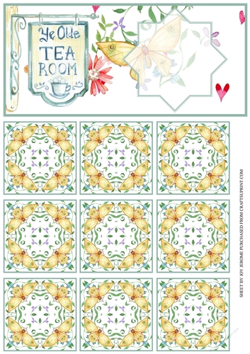JJ TEA ROOM TEA BAG DL CARD 1
