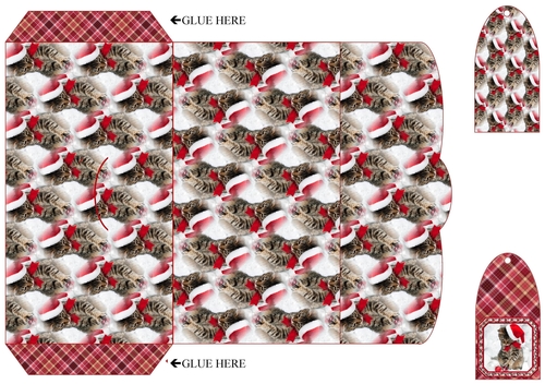  JJ PETS LOVE CHRISTMAS TOO CUTE CAT MONEY WALLET