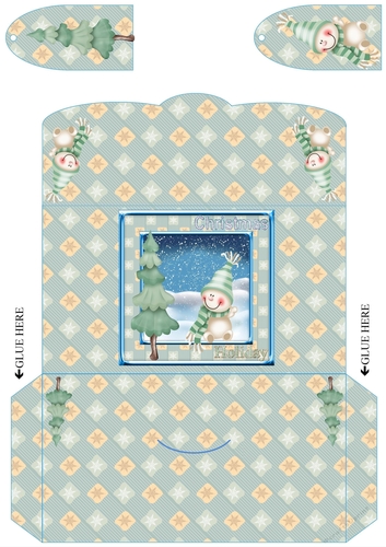 JJ CUTE SNOWMAN 1 MONEY WALLET