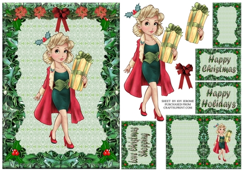 JJ HAPPY CHRSTMAS SHOPPER A5