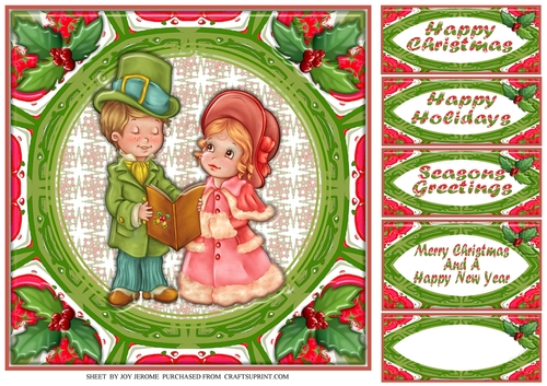  JJ CHRISTMAS CAROL SINGERS 8X8