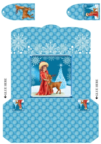 JJ CHRISTMAS STARRY SNOWY NIGHT MONEY WALLET