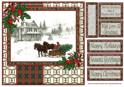 JJ CHRISTMAS BRINGING HOME THE TREE 8X8