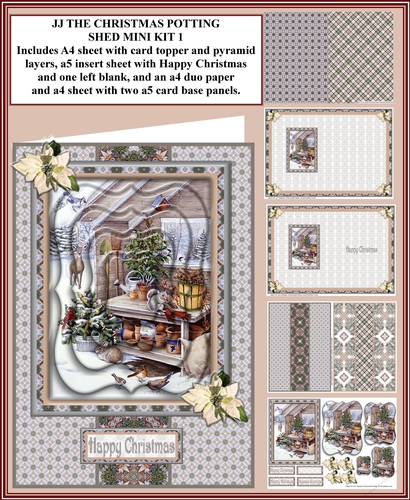 JJ THE CHRISTMAS POTTING SHED MINI KIT 1 A5