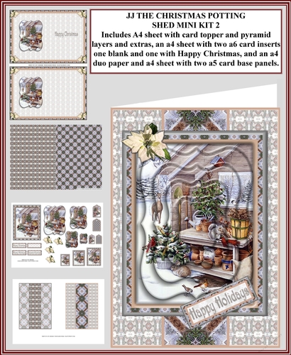 JJ THE CHRISTMAS POTTING SHED MINI KIT 2 A6