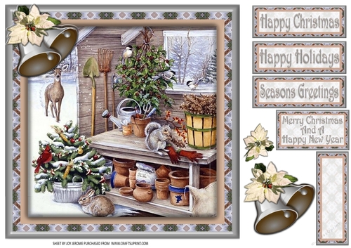 JJ THE CHRISTMAS POTTING SHED 8X8