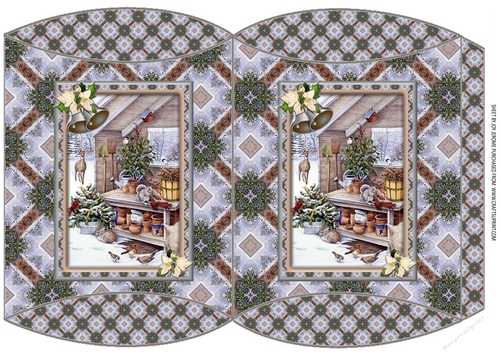  JJ THE CHRISTMAS POTTING SHED PILLOW BOX