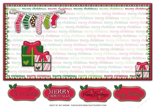 JJ CHRISTMAS STOCKINGS AND GIFTS INSERT