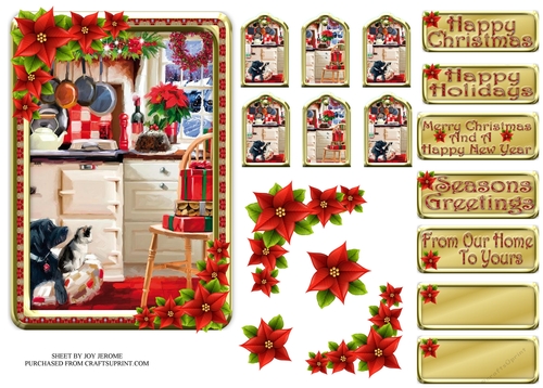 JJ THE CHRISTMAS KITCHEN 5X7
