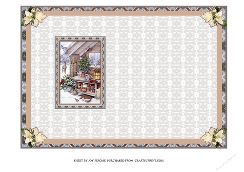  JJ THE CHRISTMAS POTTING SHED 5X7 INSERT BLANK.