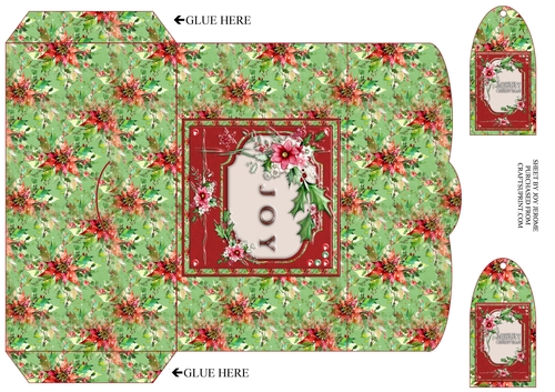 JJ CHRISTMAS FLORAL MONEY WALLET