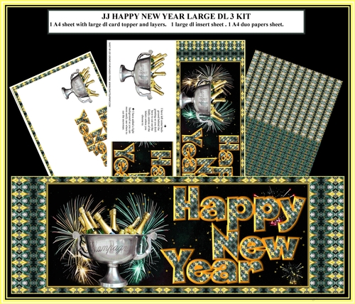  JJ HAPPY NEW YEAR LARGE DL 3 ANY YEAR