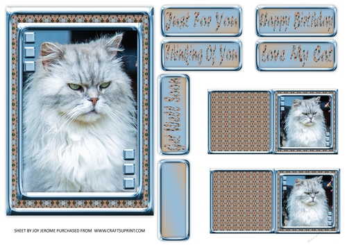  JJ LOVE MY CAT 14 5X7