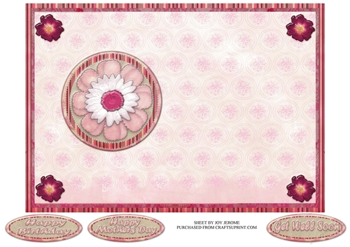 JJ MOTHERS DAY OR BIRTHDAY AND MORE OLD ROSE 5X7 INSERT.
