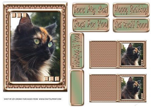 JJ LOVE MY CAT 18 5X7