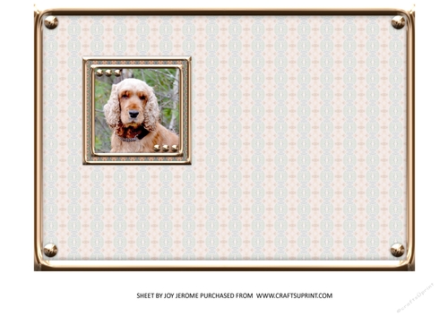 JJ LOVE MY DOG COCKER SPANIEL 1 5X7 INSERT