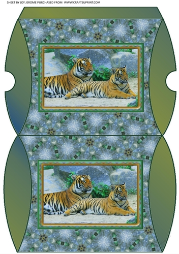 JJ FRIENDS FOREVER TIGERS PILLOW BOX