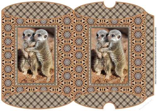 JJ FRIENDS FOREVER MEERKATS PILLOW BOX