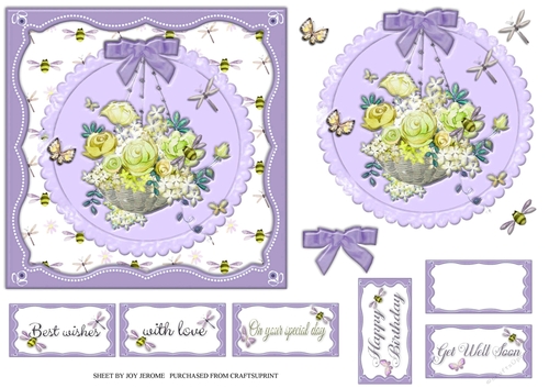 JJ HANGING BASKET 6X6 3