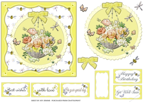 JJ HANGING BASKET 6X6 4
