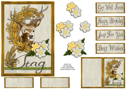 JJ COUNTRY CAPERS 5X7 STAG