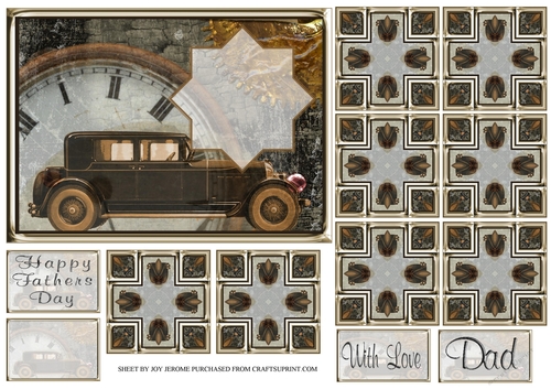 JJ DAD FATHERS DAY TEA BAG CARD SHEET 7X5