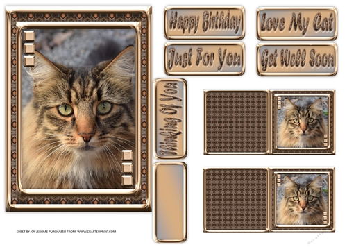 JJ LOVE MY CAT 21 5X7
