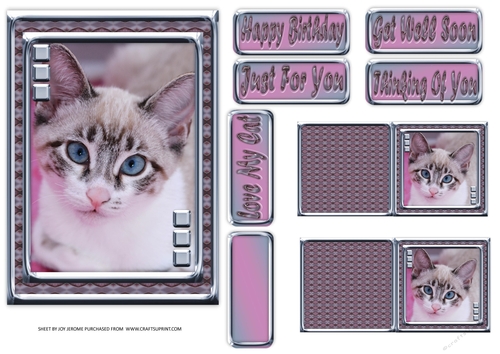 JJ LOVE MY CAT 24 5X7