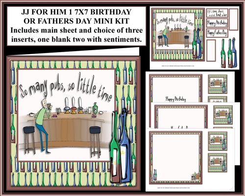 JJ FOR HIM 1 7X7 BIRTHDAY OR FATHERS DAY MINI KIT