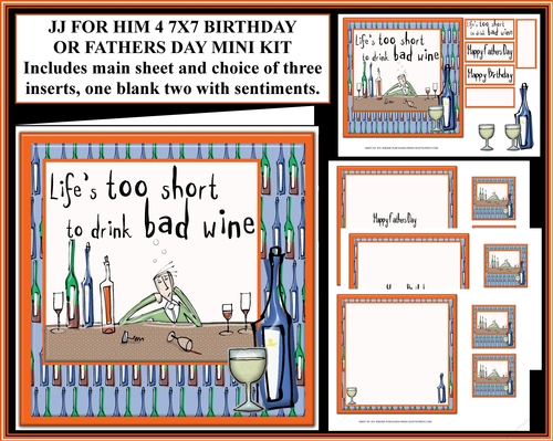 JJ FOR HIM 4 7X7 BIRTHDAY OR FATHERS DAY MINI KIT