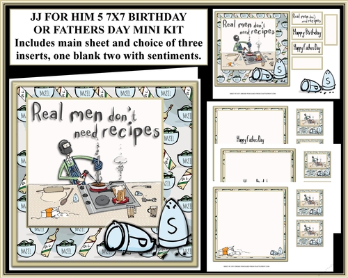JJ FOR HIM 5 7X7 BIRTHDAY OR FATHERS DAY MINI KIT