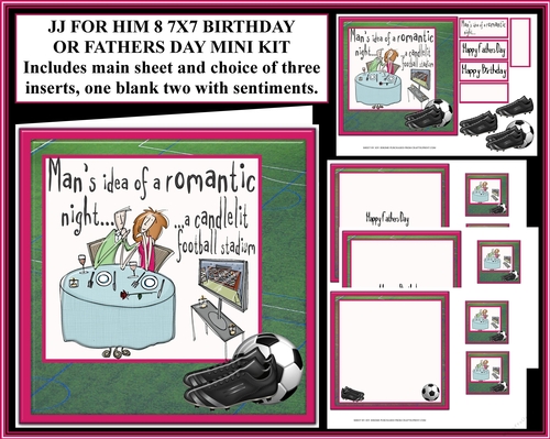 JJ FOR HIM 8 7X7 BIRTHDAY OR FATHERS DAY MINI KIT