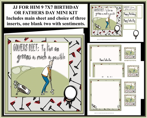JJ FOR HIM 9 7X7 BIRTHDAY OR FATHERS DAY MINI KIT