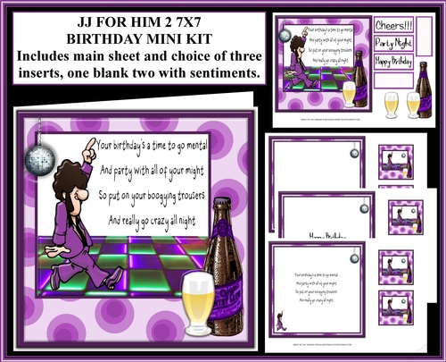  JJ FOR HIM BIRTHDAY 7X7 2 MINI KIT