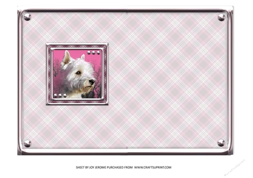  JJ LOVE MY DOG WEST HIGHLAND TERRIER OR WESTIE 2 5X7 INSERT