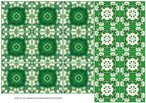 JJ LILY OF THE VALLEY EXTRA TEA BAG TILES