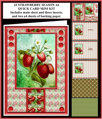 JJ STRAWBERRY SEASON A5 QUICK CARD MINI KIT