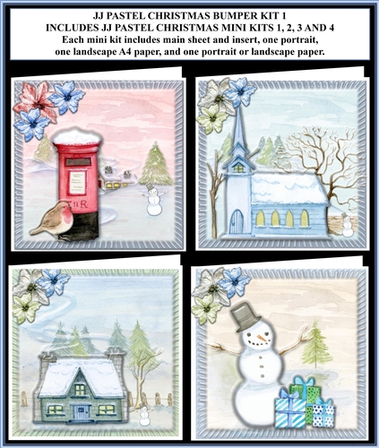 JJ PASTEL CHRISTMAS 5x5 BUMPER KIT 1