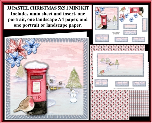  JJ PASTEL CHRISTMAS 1 5X5 MINI KIT