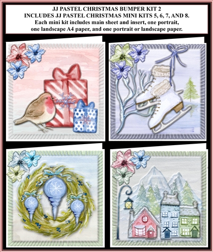 JJ PASTEL CHRISTMAS 5x5 BUMPER KIT 2