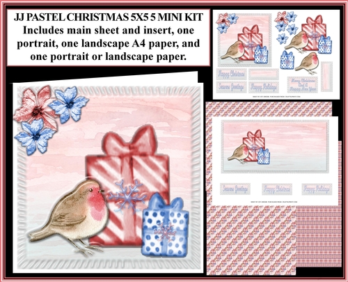 JJ PASTEL CHRISTMAS 5 5X5 MINI KIT