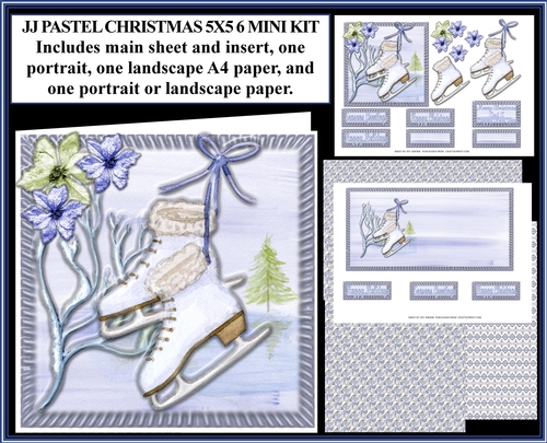 JJ PASTEL CHRISTMAS 6 5X5 MINI KIT